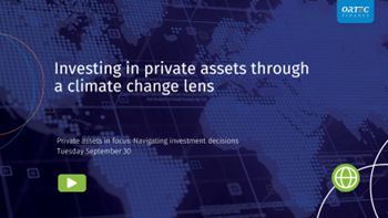 Private assets - webinar cover - climate